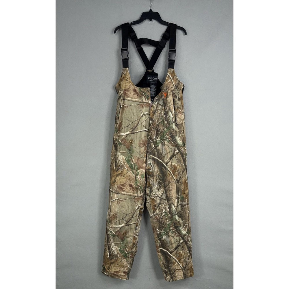 Onyx Bibs Mens Large Brown Camo Arctic Shield Insulated Hunting Pant Overalls